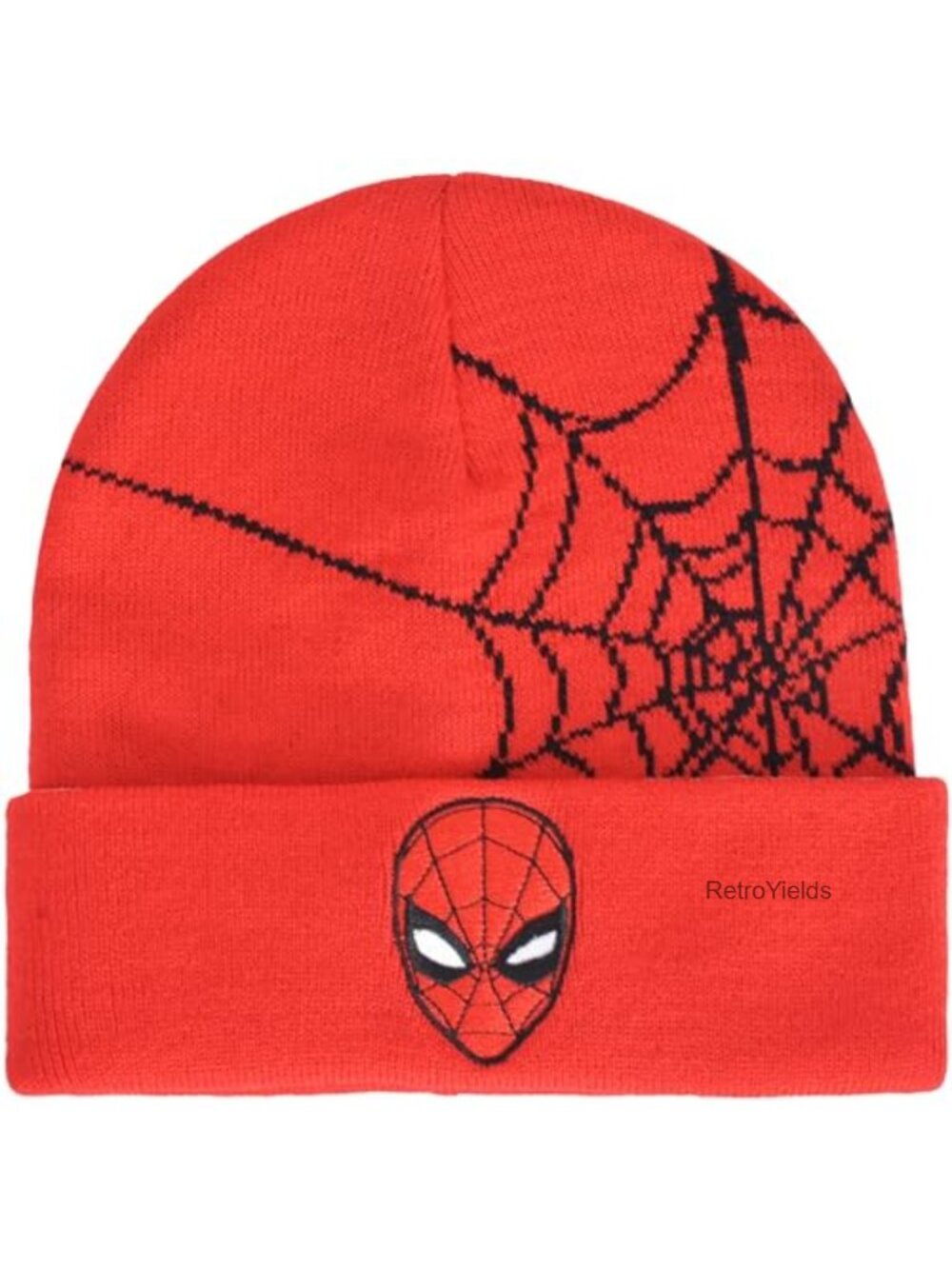 Spider-Man Beanie Hat Knitted Acrylic One Size Winter Cap